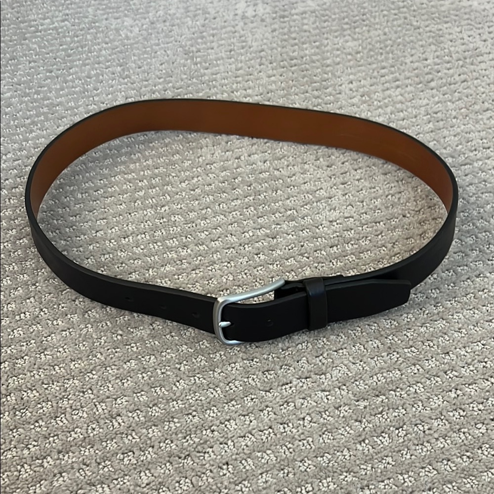 Men's Black Leather Belt